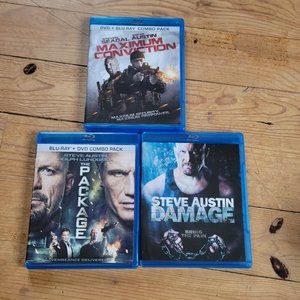 Steve Austin Action Movie - set of 3 Blu-ray discs